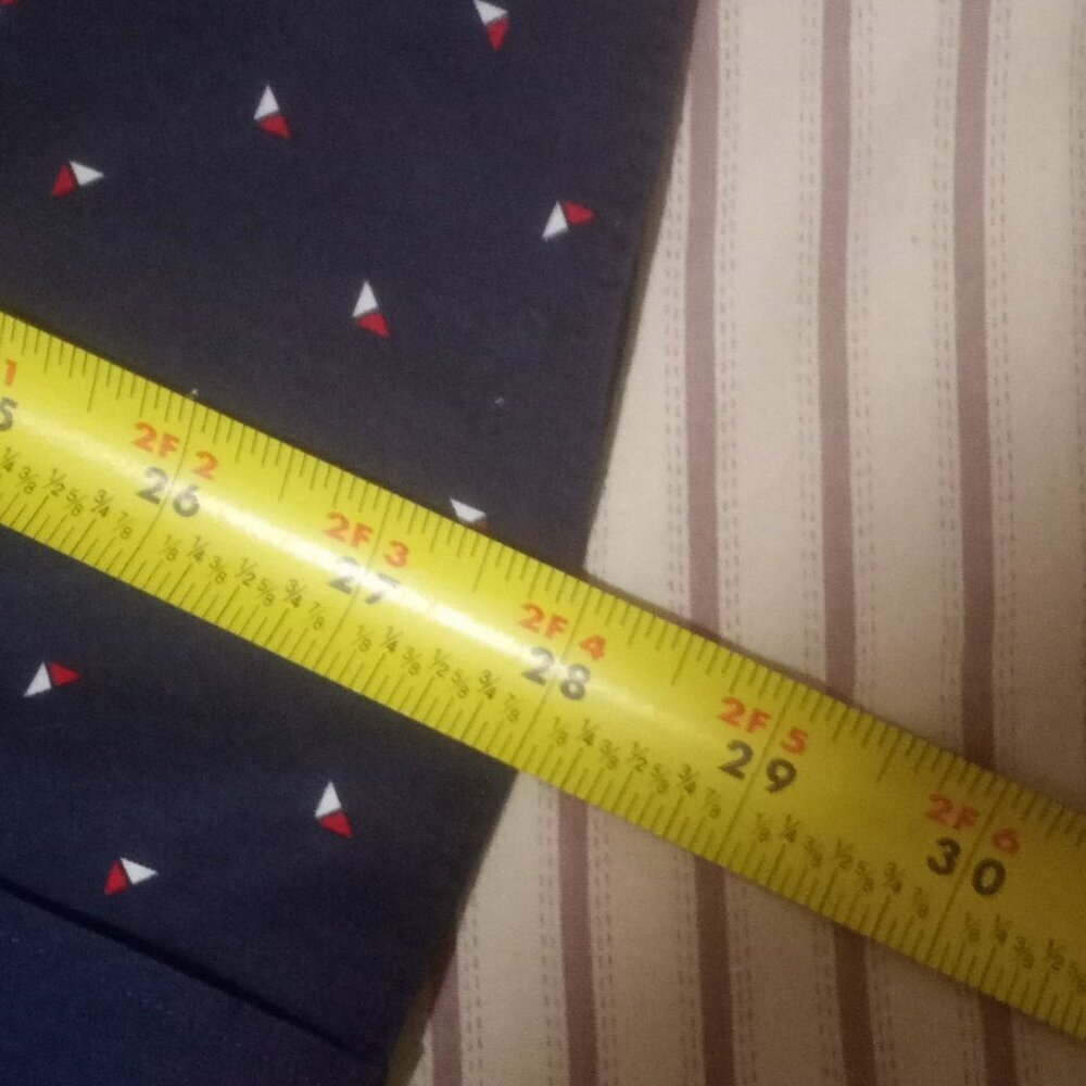 Untuckit Shirt Mens Large L Blue Geometric Nautical Preppy Performance Decoy WF - Picture 11 of 11